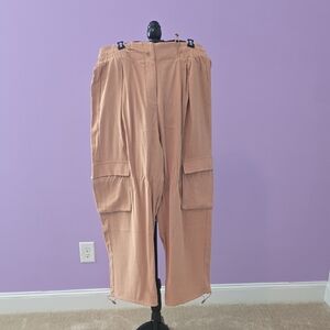 Forever 21 Light Brown Cargo Joggers
